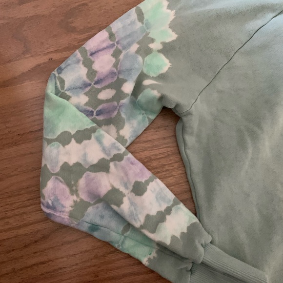 Jungmaven stained glass alpine raglan sweatshirt small clay green/mint - Picture 8 of 15